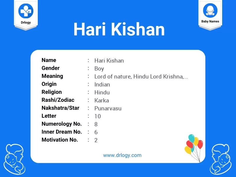 Hari Kishan Name Meaning